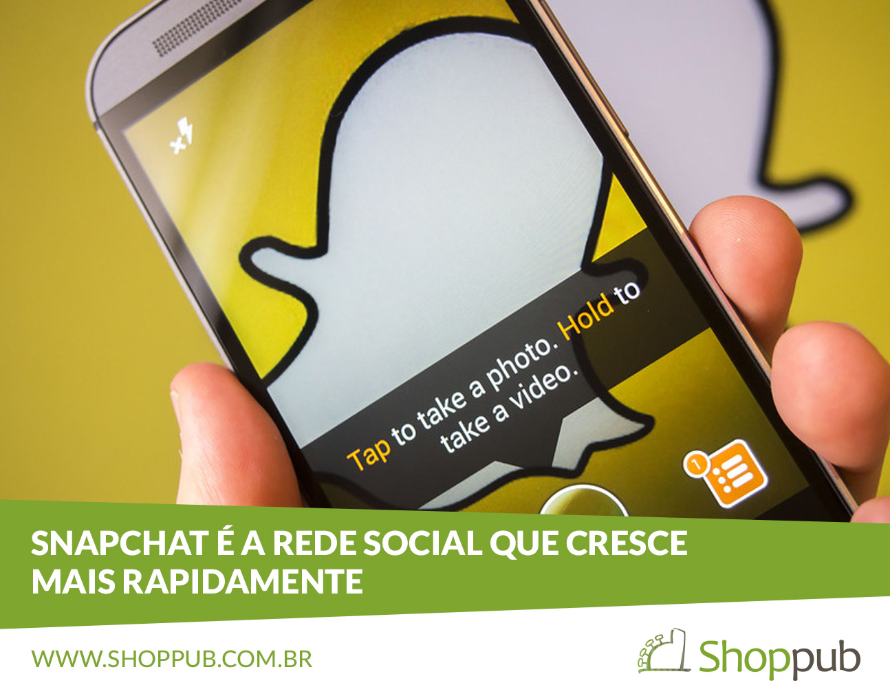 Snapchat é a rede social que cresce mais rapidamente